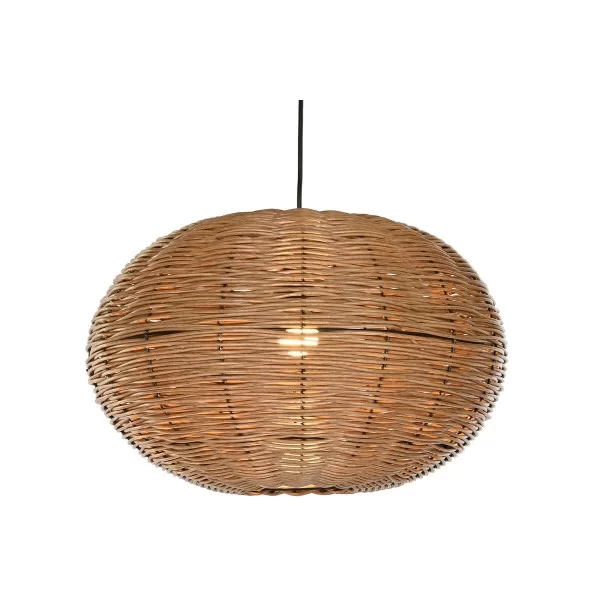Ceiling Light DKD Home Decor 48 x 48 x 31 cm Brown Rattan 50 W