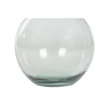 Vase DKD Home Decor 29 x 29 x 36 cm Green Tempered Glass 2