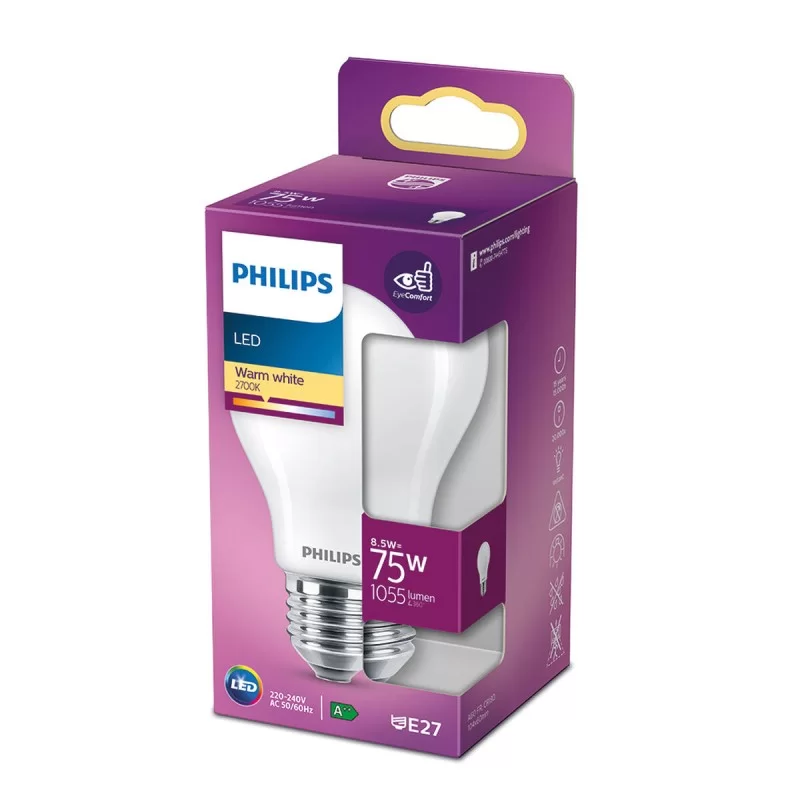 LED lamp Philips ø 6,6 x 10,4 cm E 8,5 W E27...