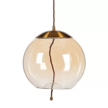 Ceiling Light Champagne Crystal Metal 30 x 30 x 30 cm