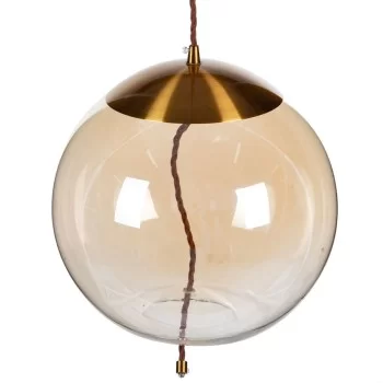 Ceiling Light Champagne Crystal Metal 30 x 30 x 30 cm 2