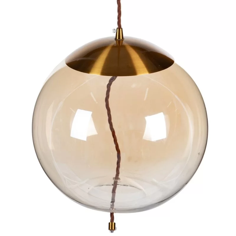 Ceiling Light Champagne Crystal Metal 30 x 30 x...