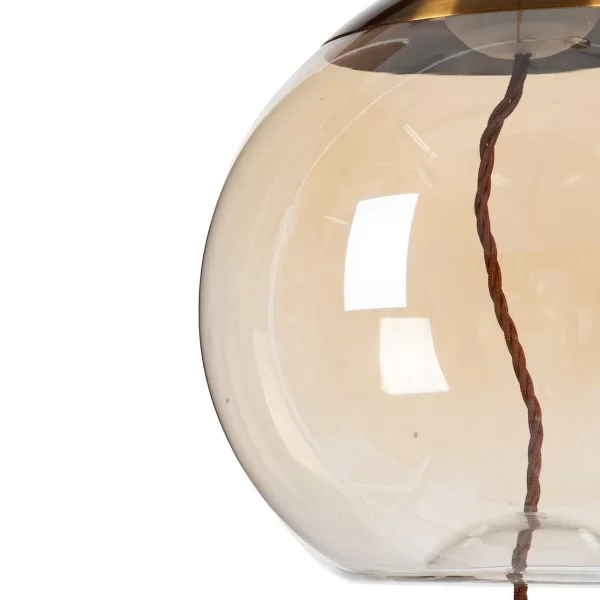 Ceiling Light Champagne Crystal Metal 30 x 30 x 30 cm