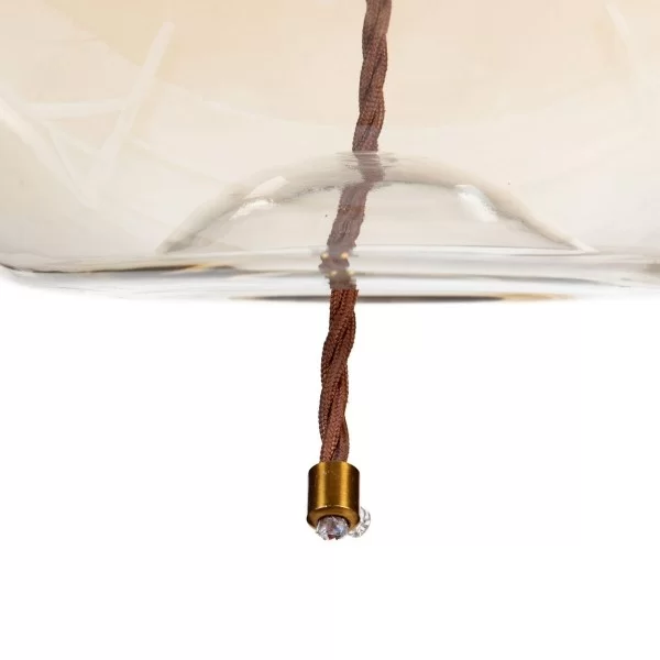 Ceiling Light Champagne Crystal Metal 30 x 30 x 30 cm