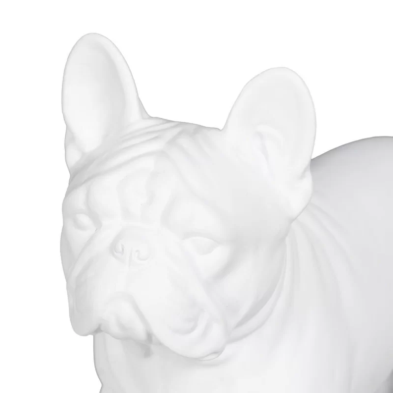 Decorative Figure White Dog 22,6 x 10,2 x 19,3 cm