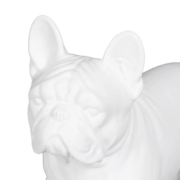 Decorative Figure White Dog 22,6 x 10,2 x 19,3 cm