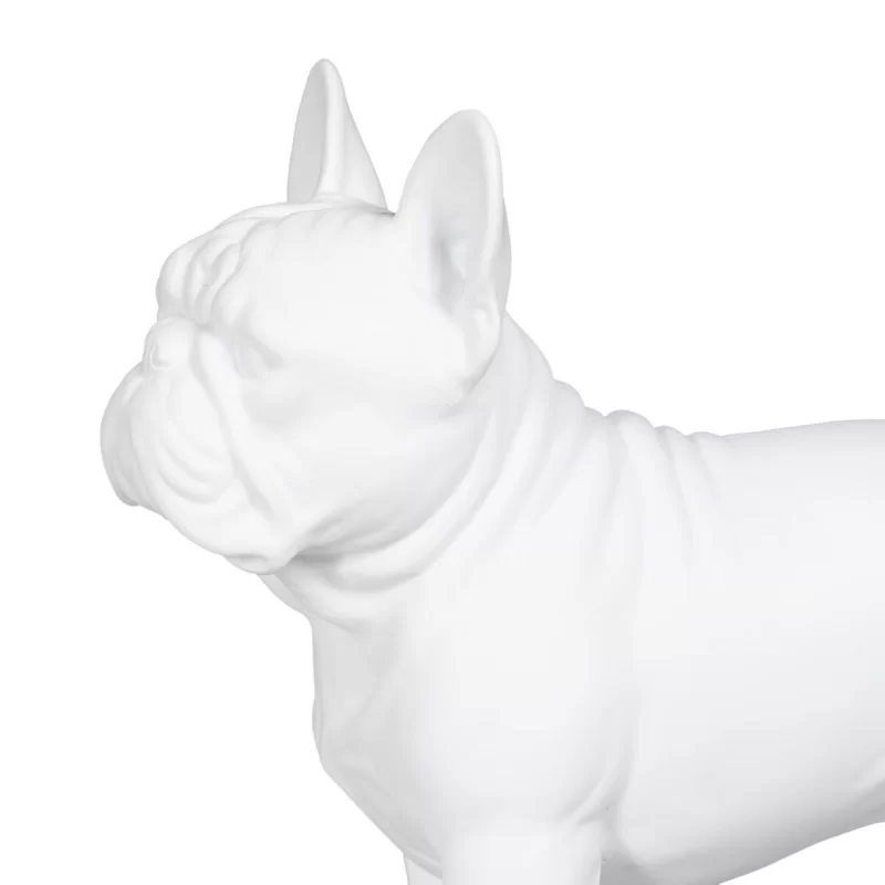 Decorative Figure White Dog 22,6 x 10,2 x 19,3 cm