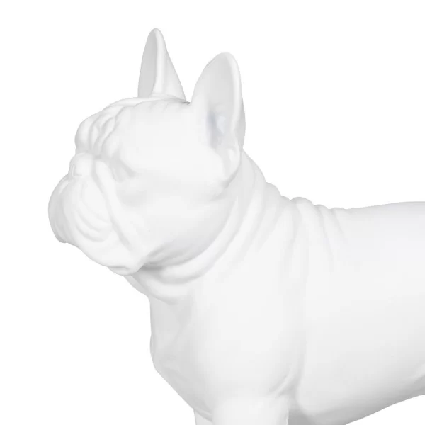 Decorative Figure White Dog 22,6 x 10,2 x 19,3 cm