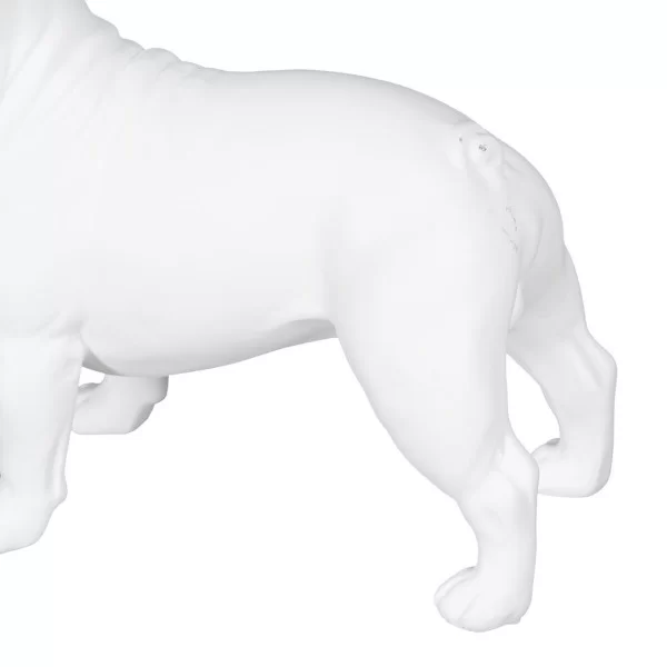 Decorative Figure White Dog 22,6 x 10,2 x 19,3 cm