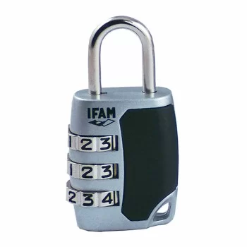 Combination padlock IFAM C25S Zinc Chrome-plated steel...