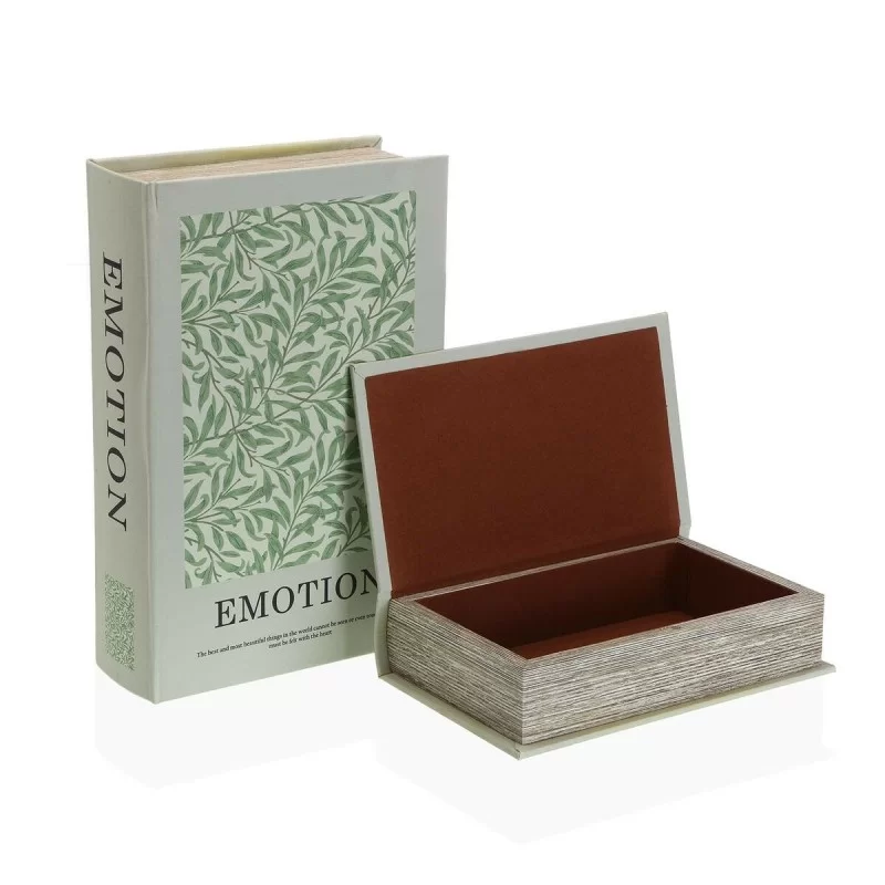 Decorative box Versa Emotion Book Canvas MDF...