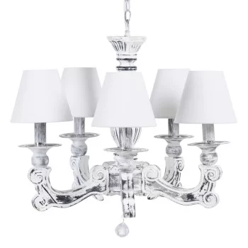 Ceiling Light 58 x 58 x 104 cm Black Metal White Vintage...