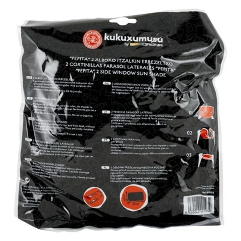 Side sunshade Kukuxumusu Kuku Pepita Pink Black...