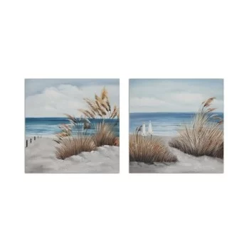 Canvas DKD Home Decor 100 x 2,8 x 100 cm Beach...