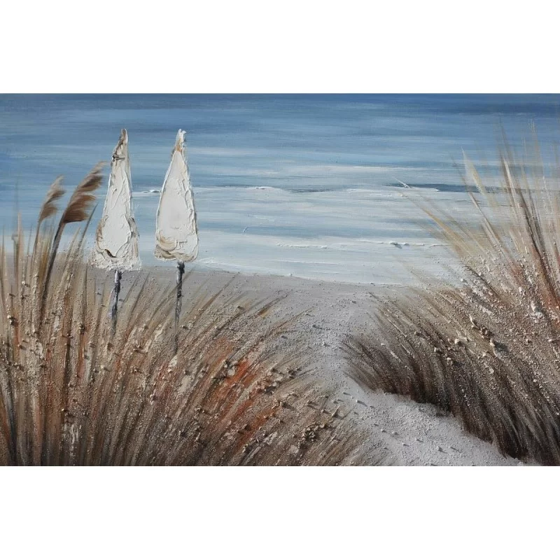 Canvas DKD Home Decor 100 x 2,8 x 100 cm Beach...