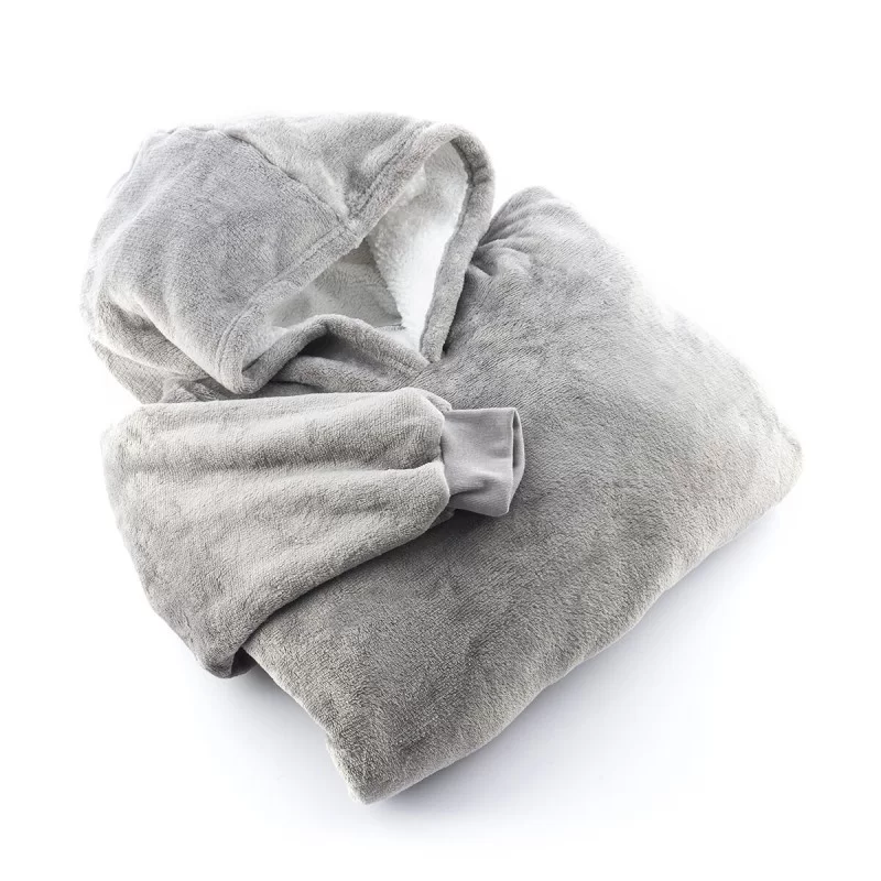 Oversized Sweatshirt Blanket with Fleece Lining...