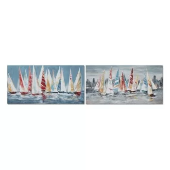Painting DKD Home Decor 140 x 2,8 x 70 cm Yachts...