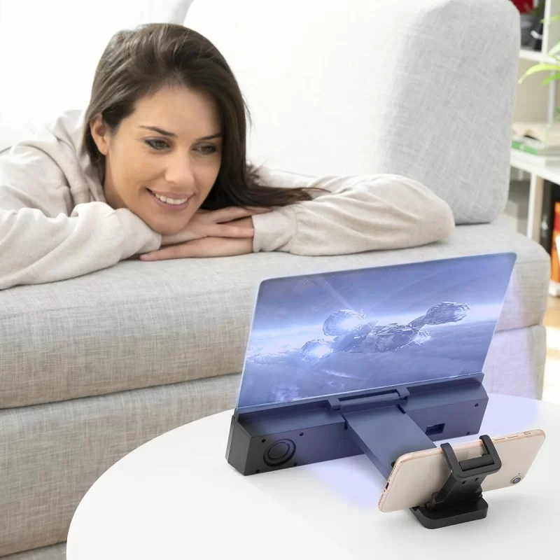 Mobile Phone Screen Amplifier with Speaker...