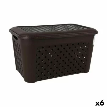 Laundry Basket Tontarelli Arianna With lid Black 48,3 L...