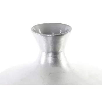 Vase DKD Home Decor Mosaic Silver Grey Mother of pearl... 2