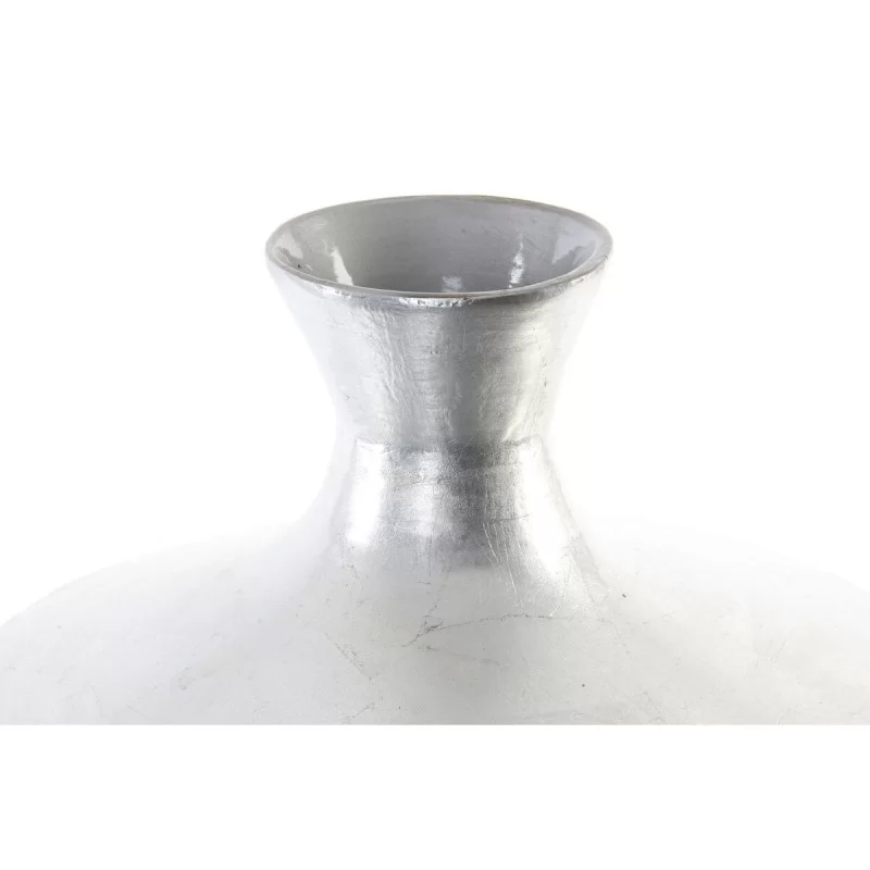 Vase DKD Home Decor Mosaic Silver Grey Mother...