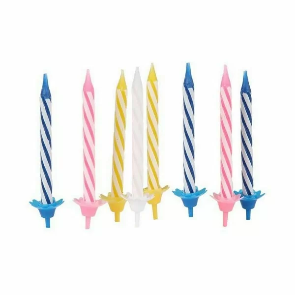 Candles Algon Birthday 24 Pieces (24 Units)