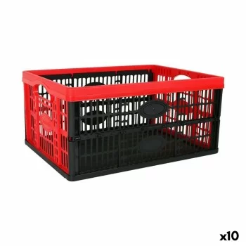 Folding Box with Handles Tontarelli Voilà Red 47,5 x 35 x...