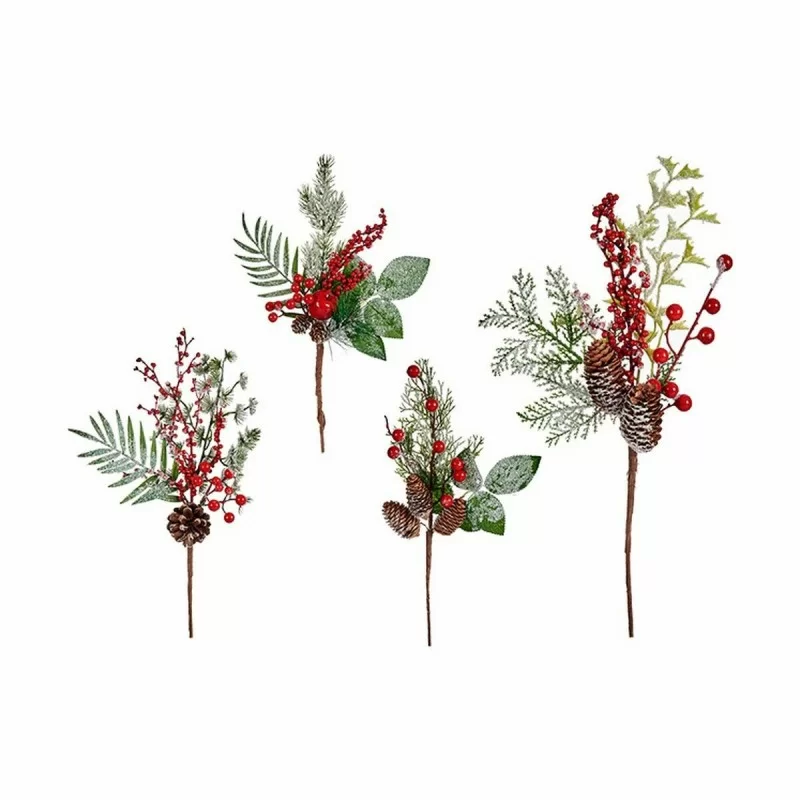 Branch Red fruits Brown Red Green Plastic 20 x...
