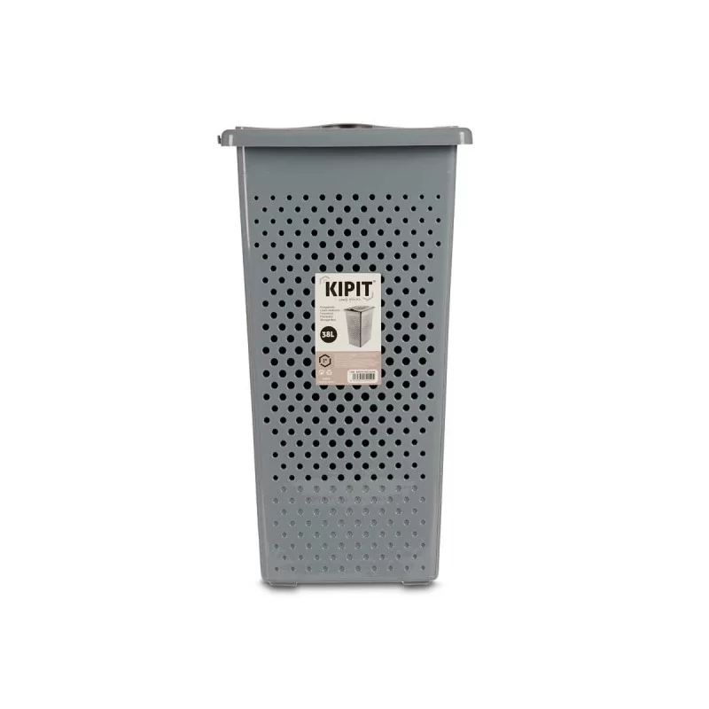 Laundry Basket Grey Plastic 38 L 27 x 49,5 x...