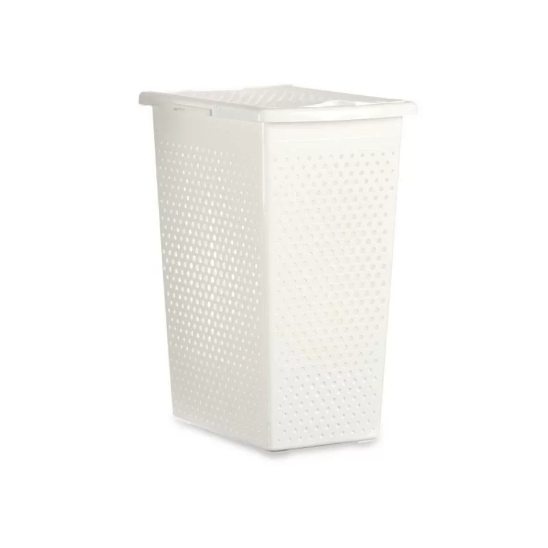 Laundry Basket White Plastic 38 L 27,5 x 49,5 x...