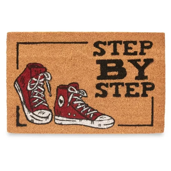 Doormat Step by Step Red Natural (12 Units)