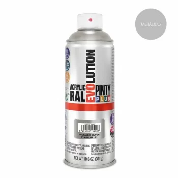 Spray paint Pintyplus Evolution MT191 Metallic 400 ml Silver 2