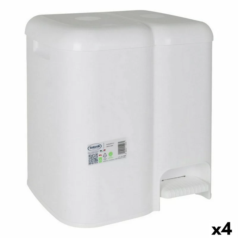 Waste bin Tontarelli Patty White (4 Units)