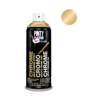 Spray paint Pintyplus Art & Craft C151 Chrome 400 ml Golden 2