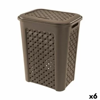 Laundry Basket Tontarelli Arianna With lid Wengue 37,5 x...