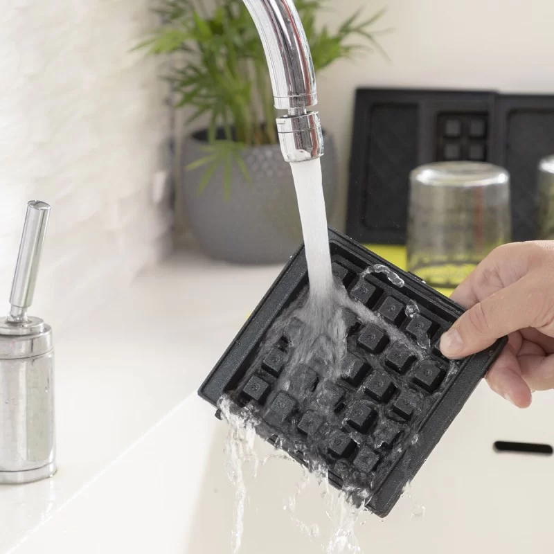 2-in-1 Waffle and Sandwich Maker with Recipes...