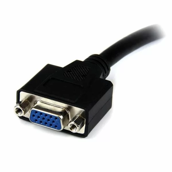 DVI-I to VGA Cable Startech DVIVGAMF8IN Black 0,2 m