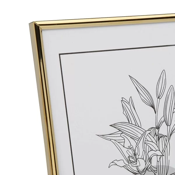 Photo frame Versa Golden Metal Minimalist 1 x 20,5 x 15,5 cm