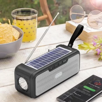Wireless Speaker with Solar Charging and LED Torch Sunker... 2