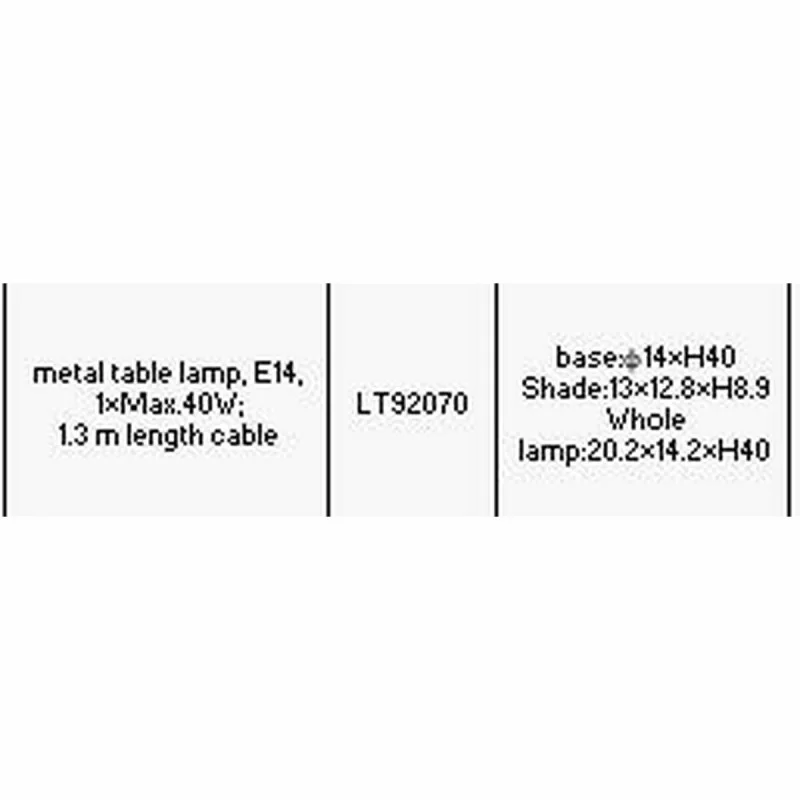 Desk lamp DKD Home Decor 20 x 14 x 40 cm Metal...