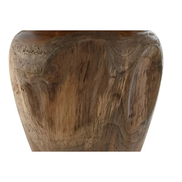 Vase Home ESPRIT Natural Dark brown Teak 34 x 34 x 40 cm