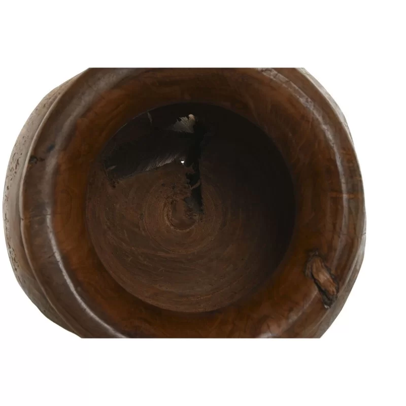 Vase Home ESPRIT Natural Dark brown Teak 34 x...