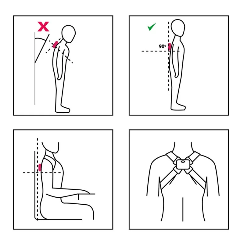 Intelligent Rechargeable Posture Trainer with...