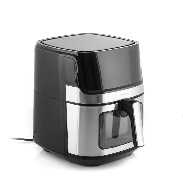 No-Oil Fryer InnovaGoods Fryinn View 6500 Black Stainless steel 1700 W 6,5 L