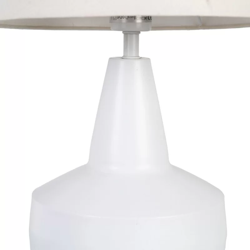 Desk lamp White Natural Cotton Wood Iron Mango...