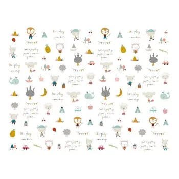 Cot Flat Sheet Haciendo el Indio Play 100 x 130 cm 2