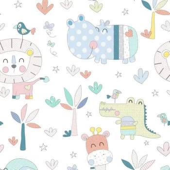 Cot Quilt Cover Cool Kids Jungle 115 x 145 + 20 cm 2