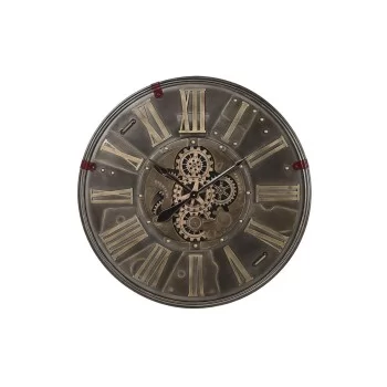 Wall Clock DKD Home Decor Gears Black Golden Iron (80 x...
