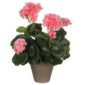 Decorative Plant Mica Decorations PVC Geranium (11,5 x 33...