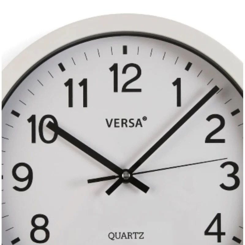 Wall Clock Versa White Plastic Quartz 4,3 x 30...